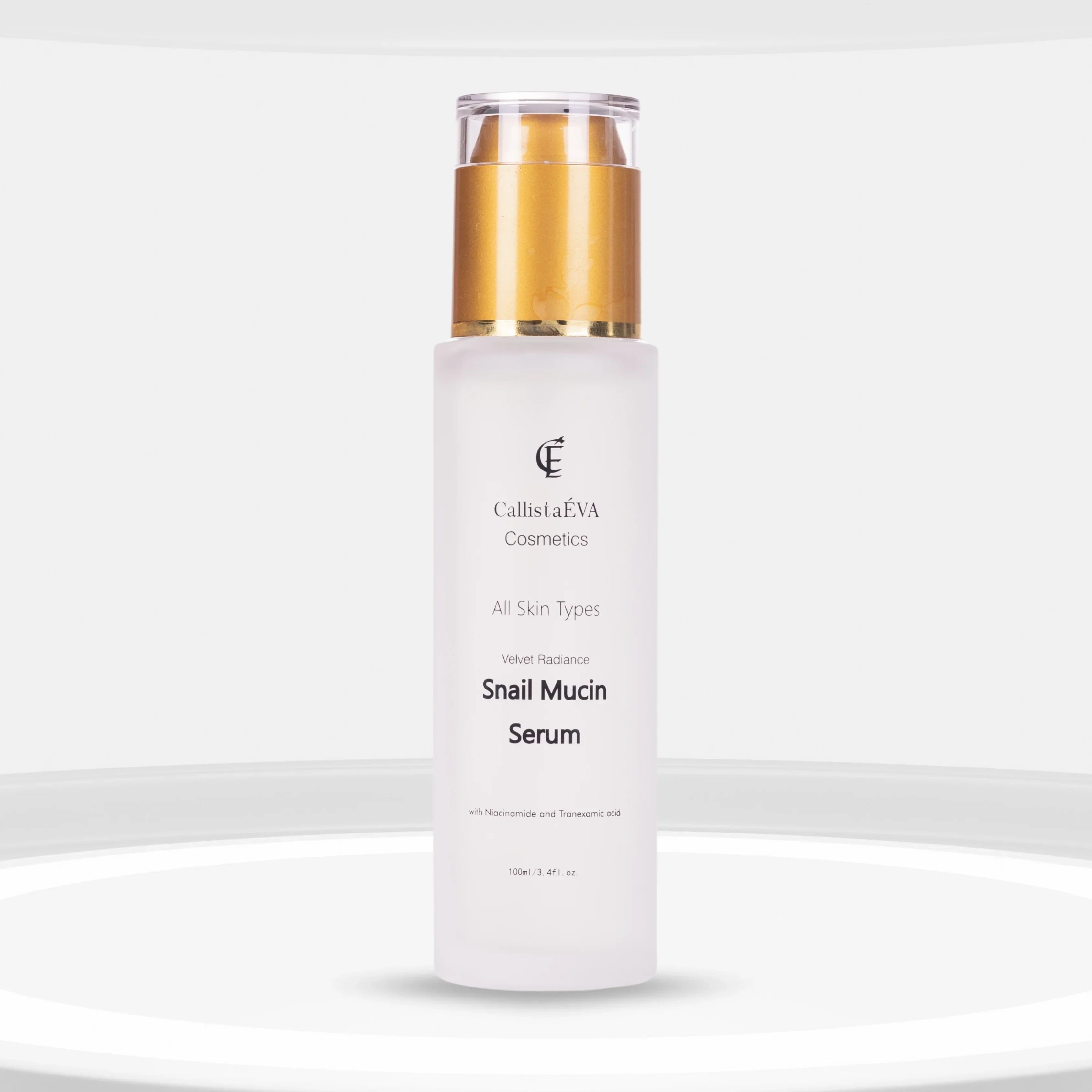 CallistaÉVA Snail Mucin Hydrating Face Serum - Niacinamide & Tranexamic Acid