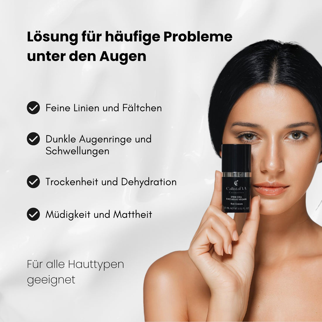 Exklusive vegane Augencreme mit Stammzellen