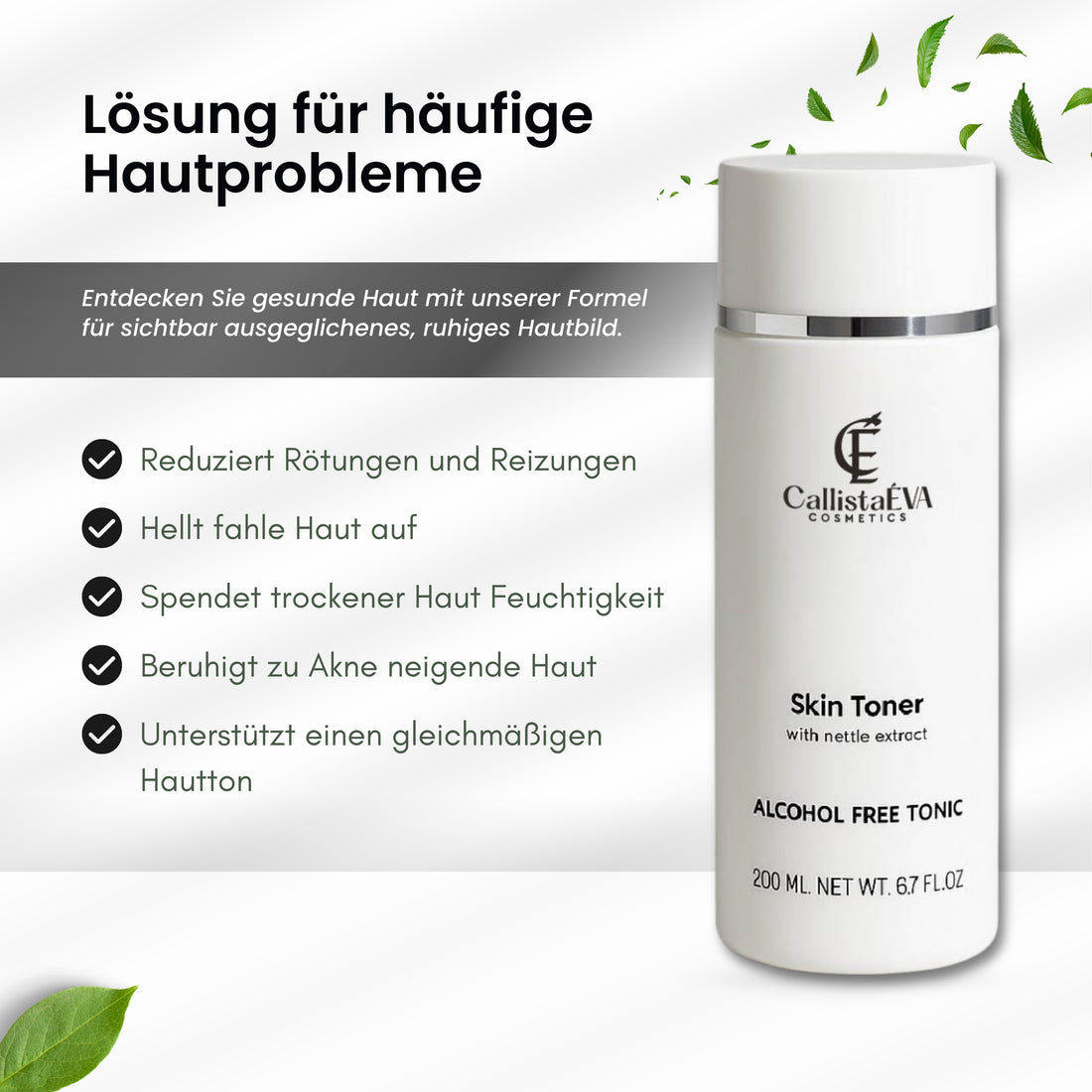 Skin Toner - with Nettle extract (ALCOHOL FREE TONIC)