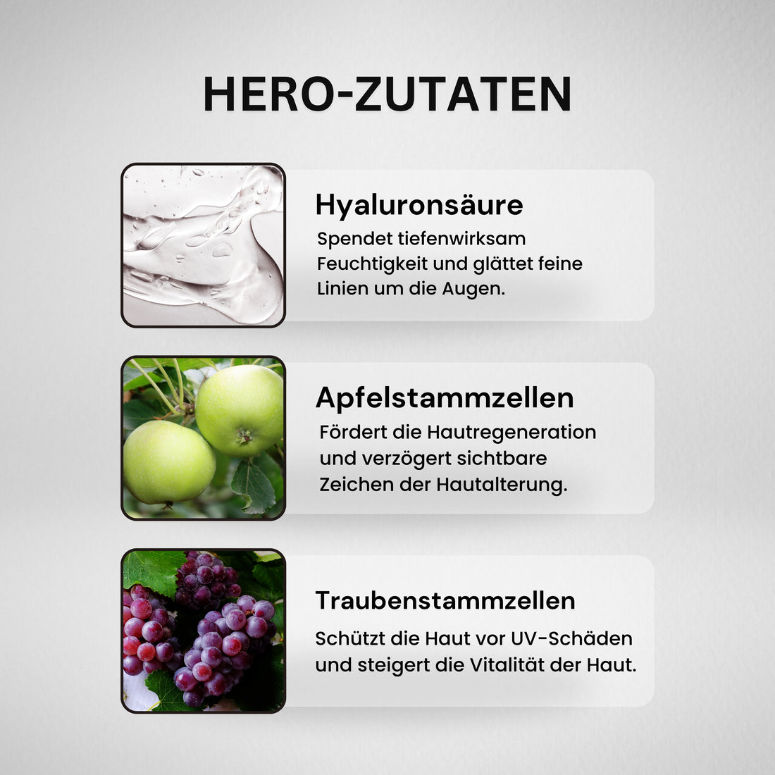 Exklusive vegane Augencreme mit Stammzellen