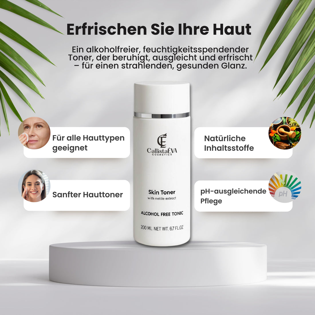 Skin Toner - with Nettle extract (ALCOHOL FREE TONIC)