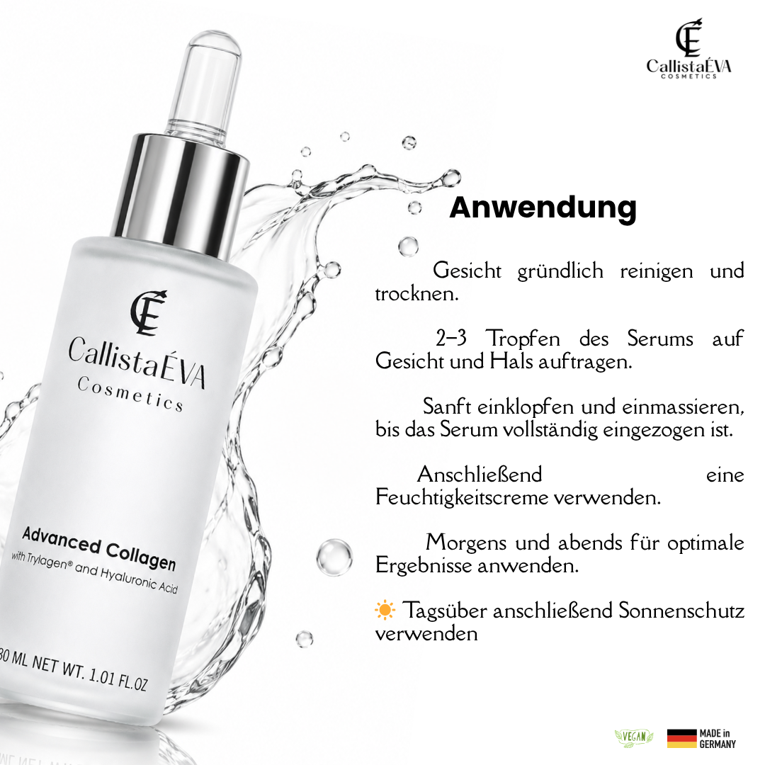 Advanced Collagen Boosting Serum with Hyaluronic Acid & Trylagen™ Peptides – Deep Hydration, Firming & Anti-Aging 30ML