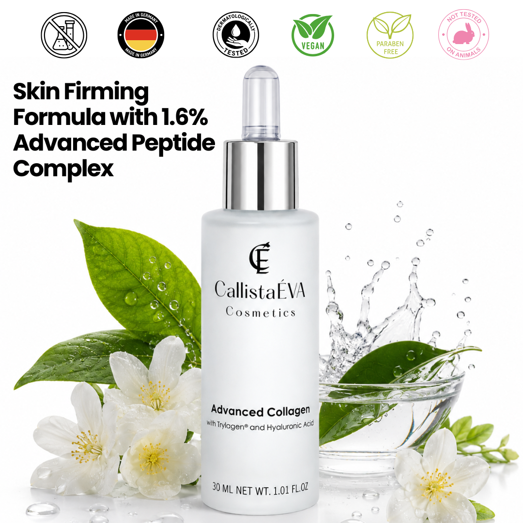 Advanced Collagen Boosting Serum with Hyaluronic Acid & Trylagen™ Peptides – Deep Hydration, Firming & Anti-Aging 30ML