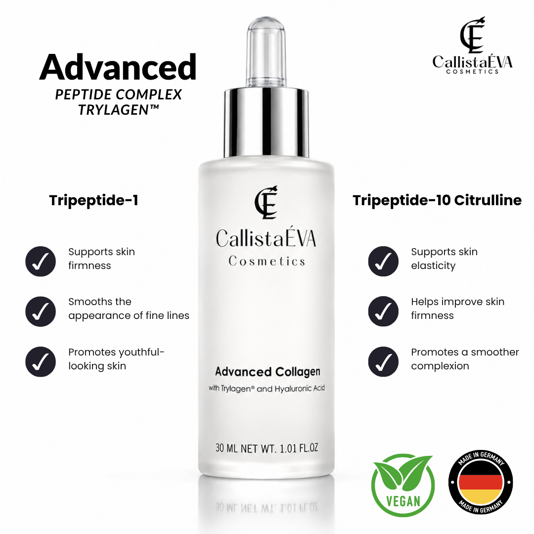 Advanced Collagen Boosting Serum with Hyaluronic Acid & Trylagen™ Peptides – Deep Hydration, Firming & Anti-Aging 30ML