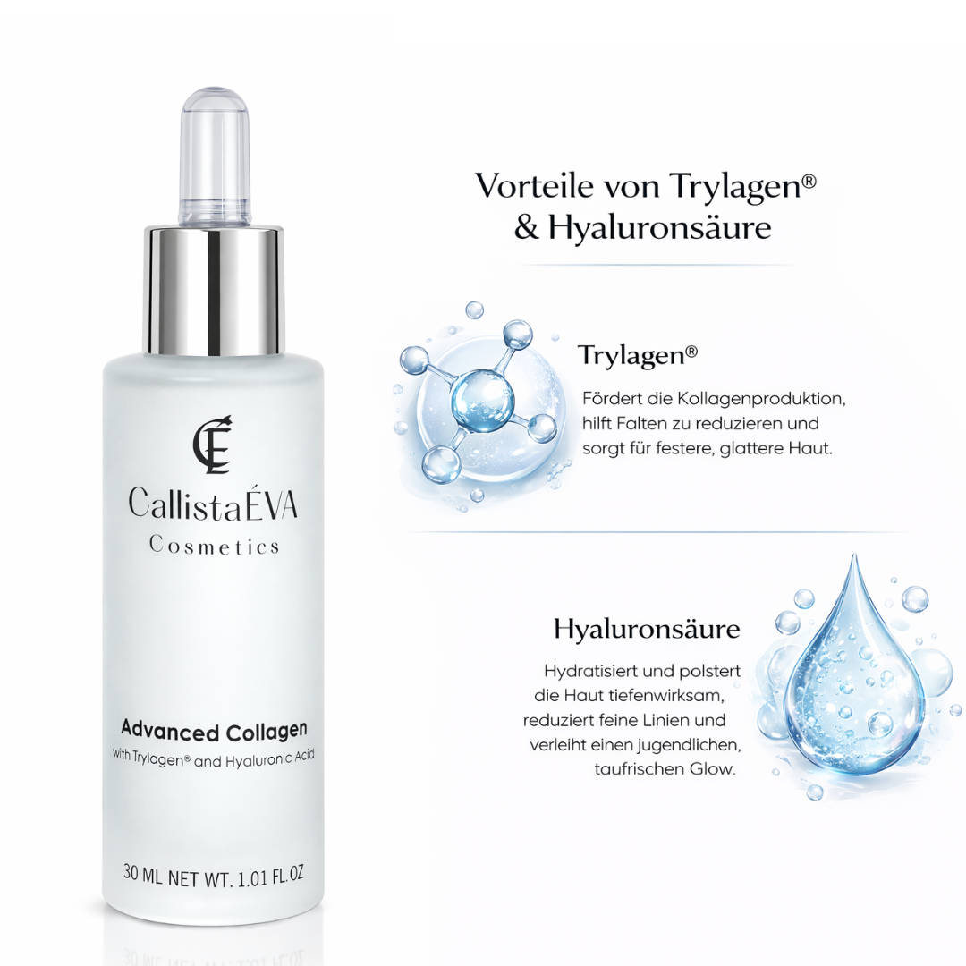 Advanced Collagen Boosting Serum with Hyaluronic Acid & Trylagen™ Peptides – Deep Hydration, Firming & Anti-Aging 30ML