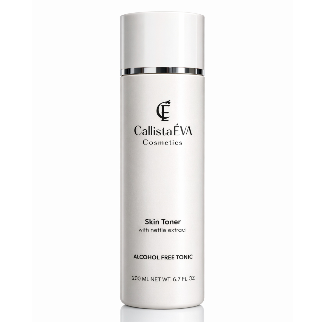AHA Exfoliating Alcohol-Free Toner with Nettle Extract, Lactic & Tartaric Acid – Gentle Exfoliation, Hydrating & Pore-Refining (200ml)