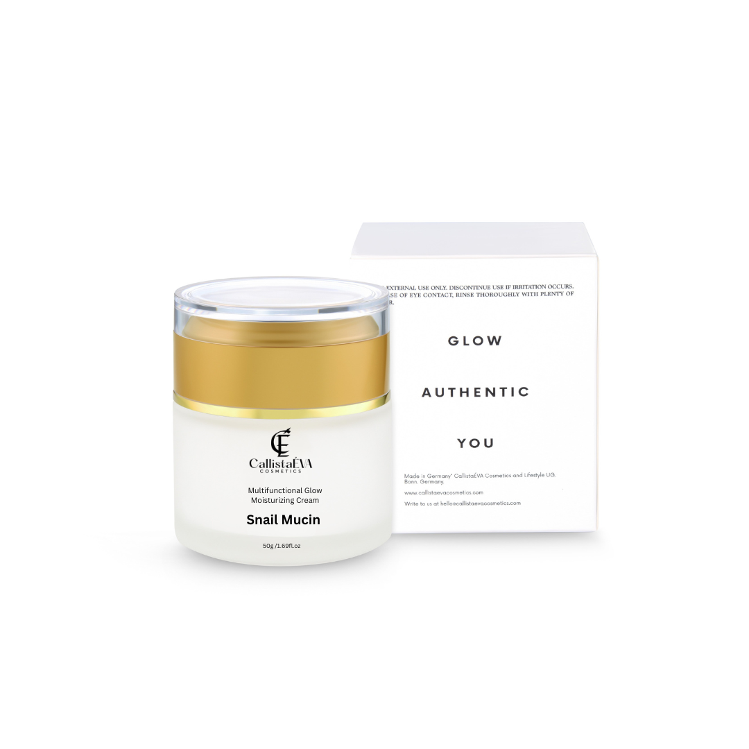 CallistaÉVA Glow Snail Mucin Moisturiser Cream – Hyaluronic Acid, Betaine & Peptides