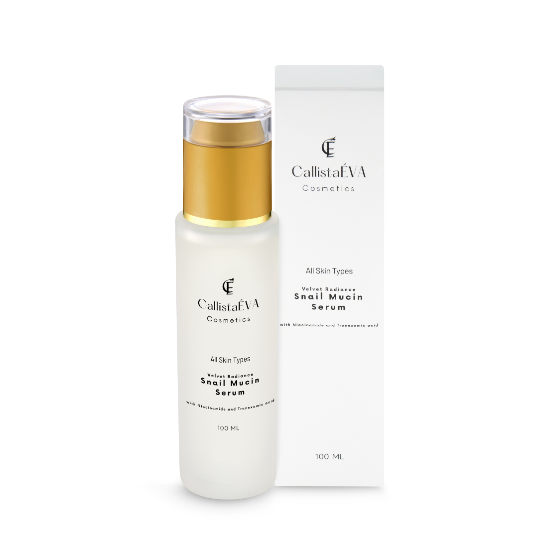 CallistaÉVA Snail Mucin Hydrating Face Serum - Niacinamide & Tranexamic Acid