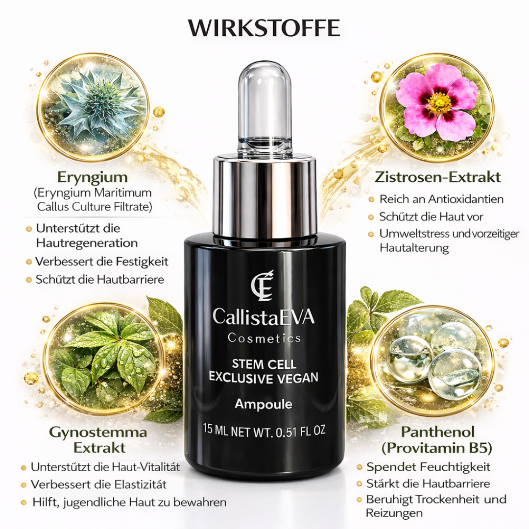 Advanced Plant Stem Cell Ampoule with Eryngium Maritimum, Cistus & Gynostemma Extracts – Hydrating, Soothing & Barrier Support (15 ml)