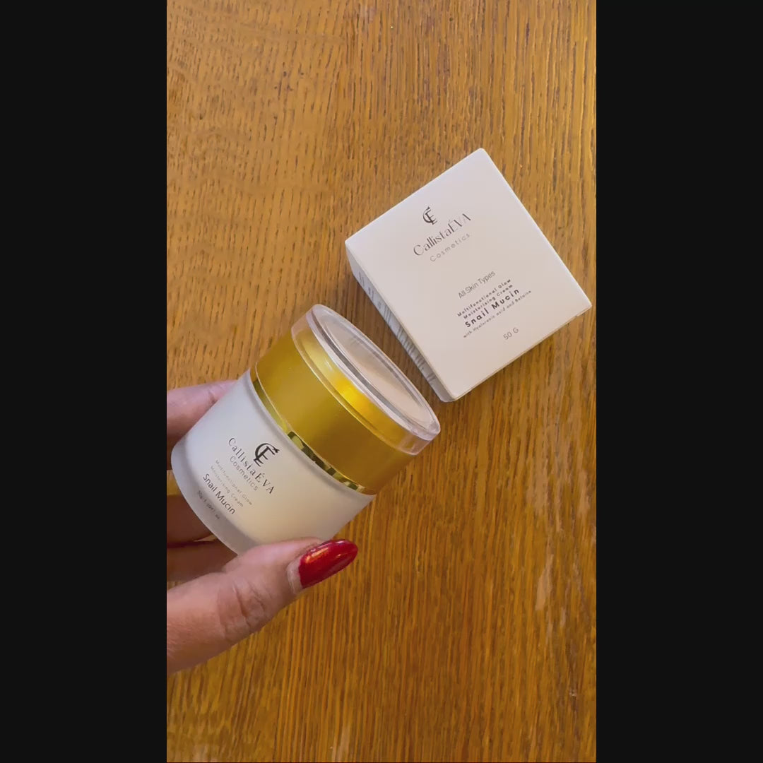 Snail Mucin Cream with Ceramides & Peptides – Hydrating Barrier Repair, Anti-Aging Moisturizer for All Skin Types - 50g