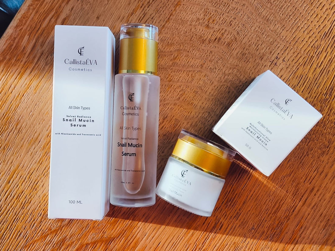 Snail Mucin Face Serum and Cream Set - CallistaÉVA CosmeticsCallistaÉVA CosmeticsSnail Mucin Face Serum and Cream SetSnail Mucin Face Serum and Cream Set20CallistaÉVA CosmeticsCallistaÉVA Cosmetics