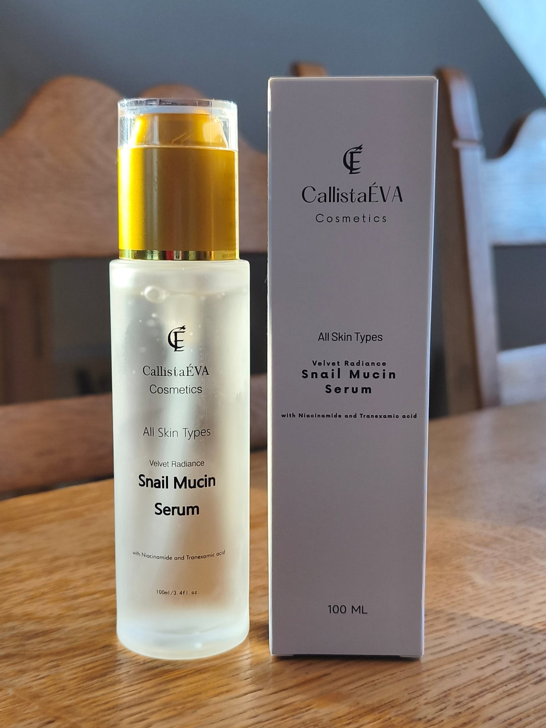 Snail Mucin Serum with Niacinamide and Tranexamic Acid - CallistaÉVA CosmeticsFace SerumCallistaÉVA CosmeticsSnail Mucin Serum with Niacinamide and Tranexamic AcidSnail Mucin Serum with Niacinamide and Tranexamic Acid20CallistaÉVA CosmeticsCallistaÉVA Cosmetics